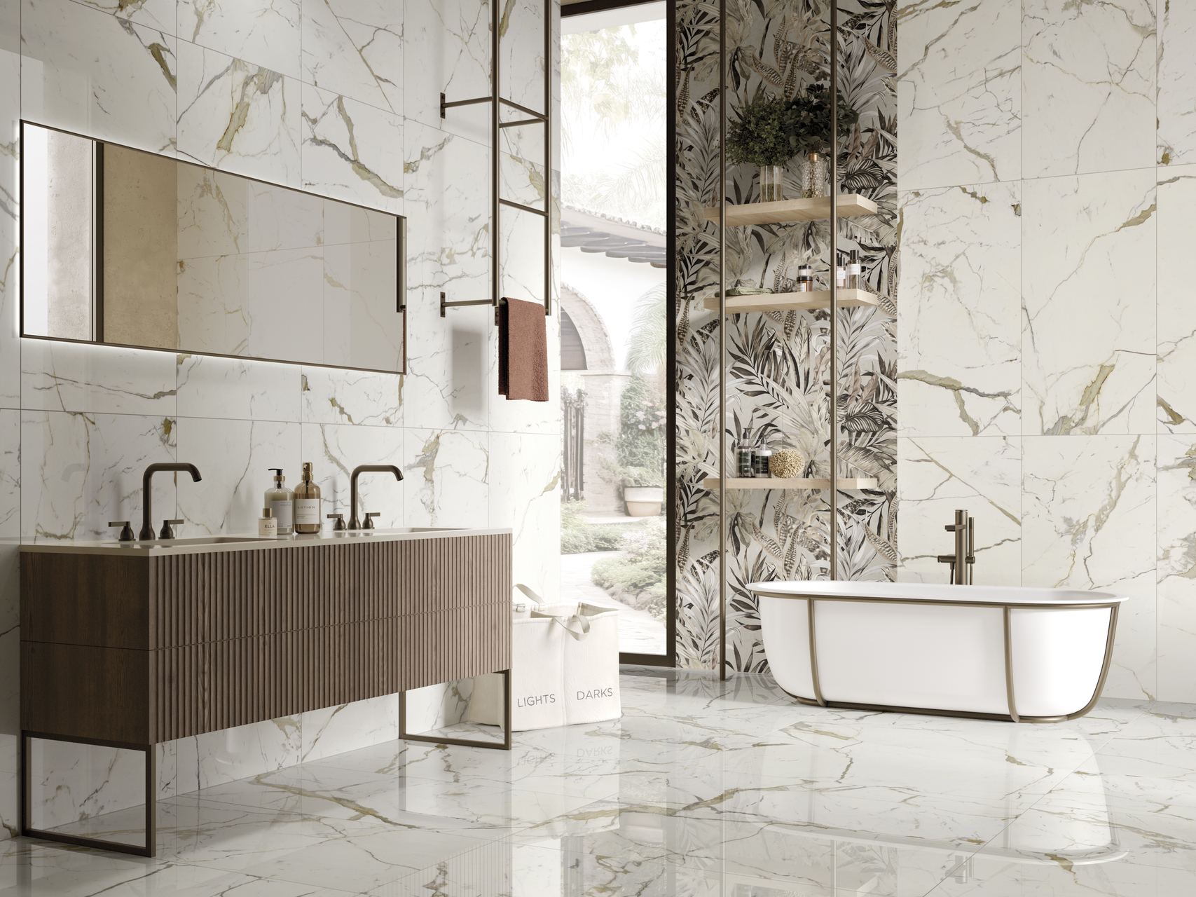 PIASTRELLE-INTERNO-PAVIMENTO-GRES-PORCELLANATO-EFFETTO-MARMO-LUCIDO